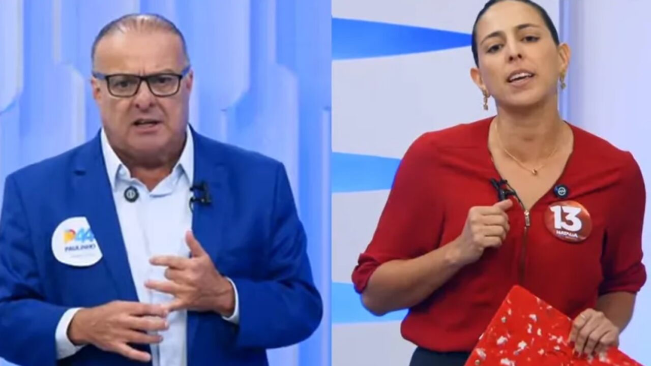 Debate entre Paulinho e Natalia Bonavides e marcado por acusacoes