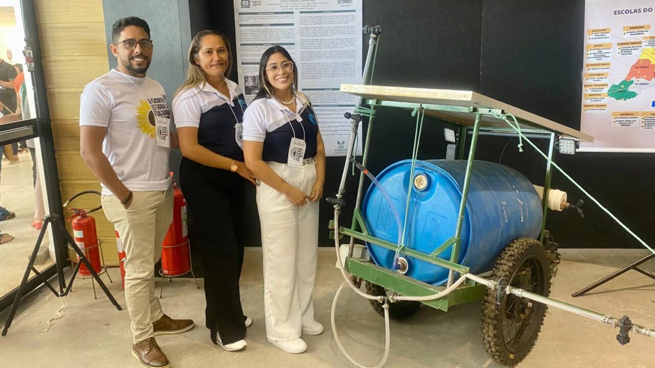 Estudantes do RN criam pulverizador solar acessível para pequenos agricultores