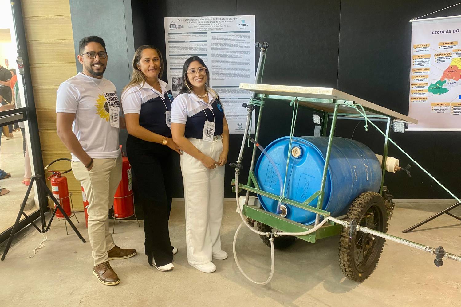 Estudantes do RN criam pulverizador solar acessível para pequenos agricultores