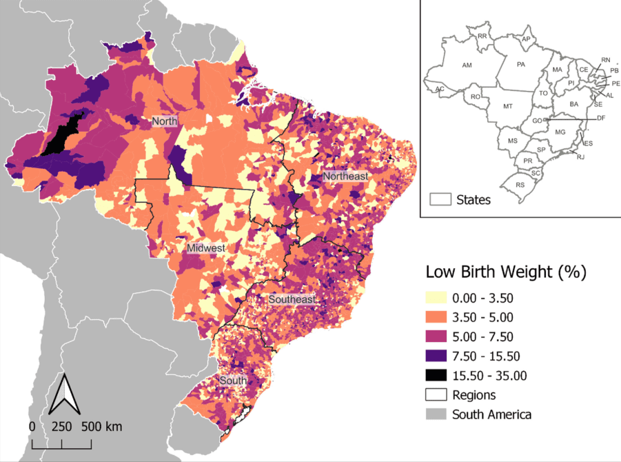 Estudo detecta relacao entre baixo peso de recem nascidos e poluicao atmosferica