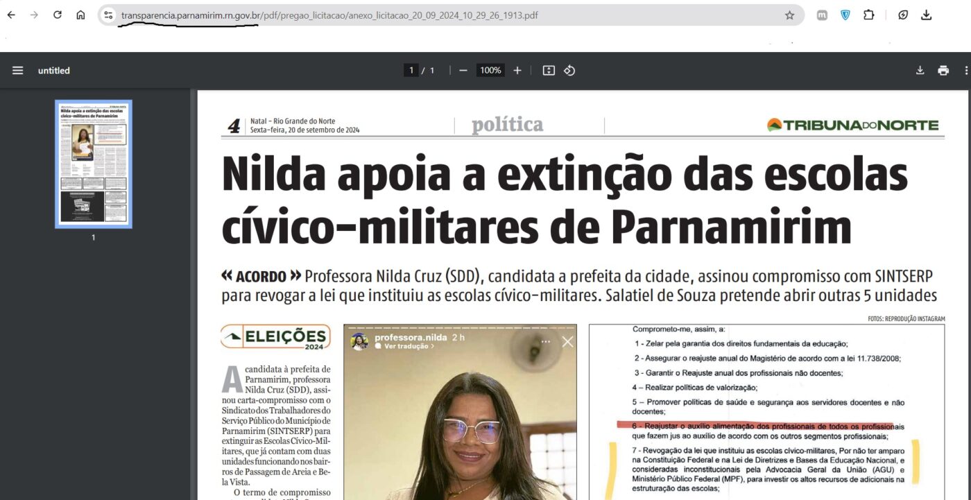 NILDA MILITAR PARNAMIRIM MAIOR