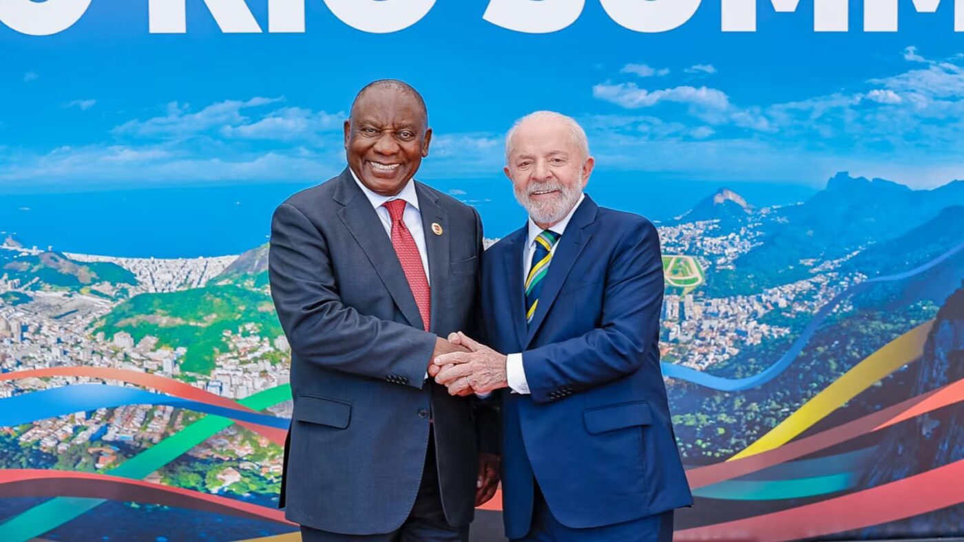 Lula e o presidente da Africa do Sul Cyril Ramaphosa