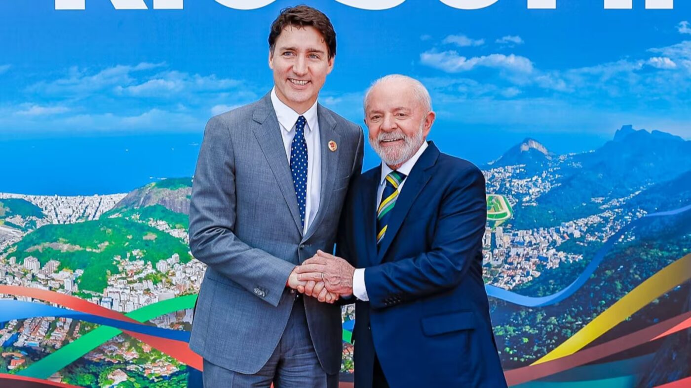 Lula e o primeiro ministro do Canada Justin Trudeau