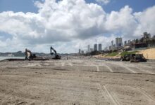 Obras de engorda em Ponta Negra avancam e prefeitura promete reveillon a beira mar