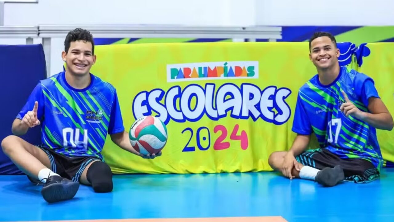 Um ano após acidente e amputação, dupla do RN estreia nas Paralimpíadas Escolares