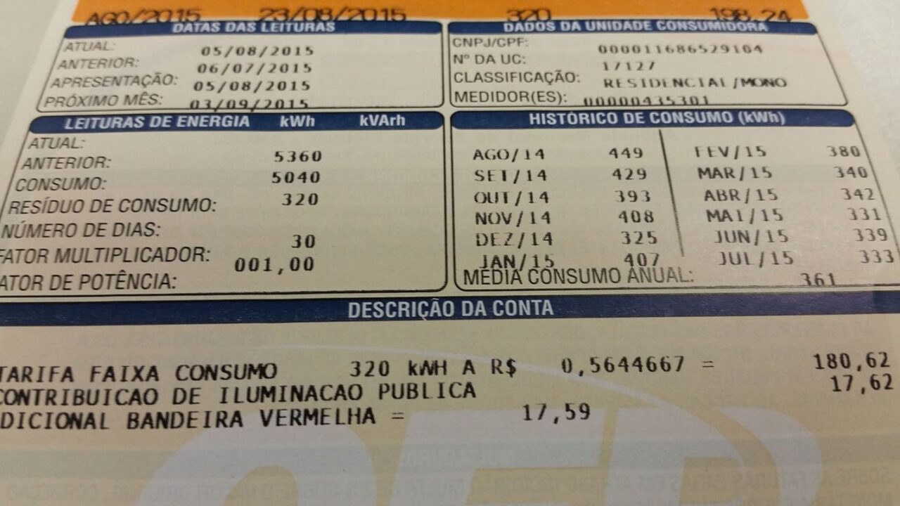 Conta de energia não terá cobrança extra em dezembro