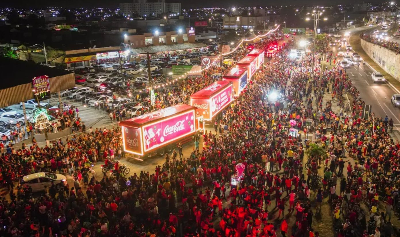 Caravana Coca-Cola amplia rota e passa pela Zona Norte de Natal pela primeira vez