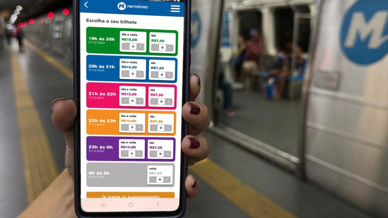 Bilhete de metrô para o Réveillon do Rio será digital, em QR Code