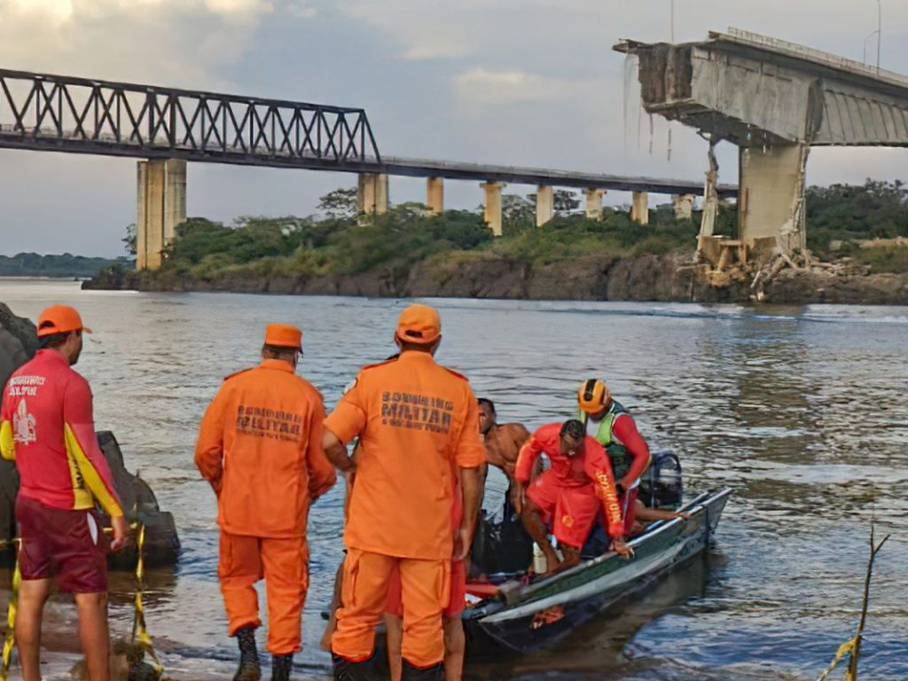 Risco de desabamento suspende buscas na ponte entre o MA e TO