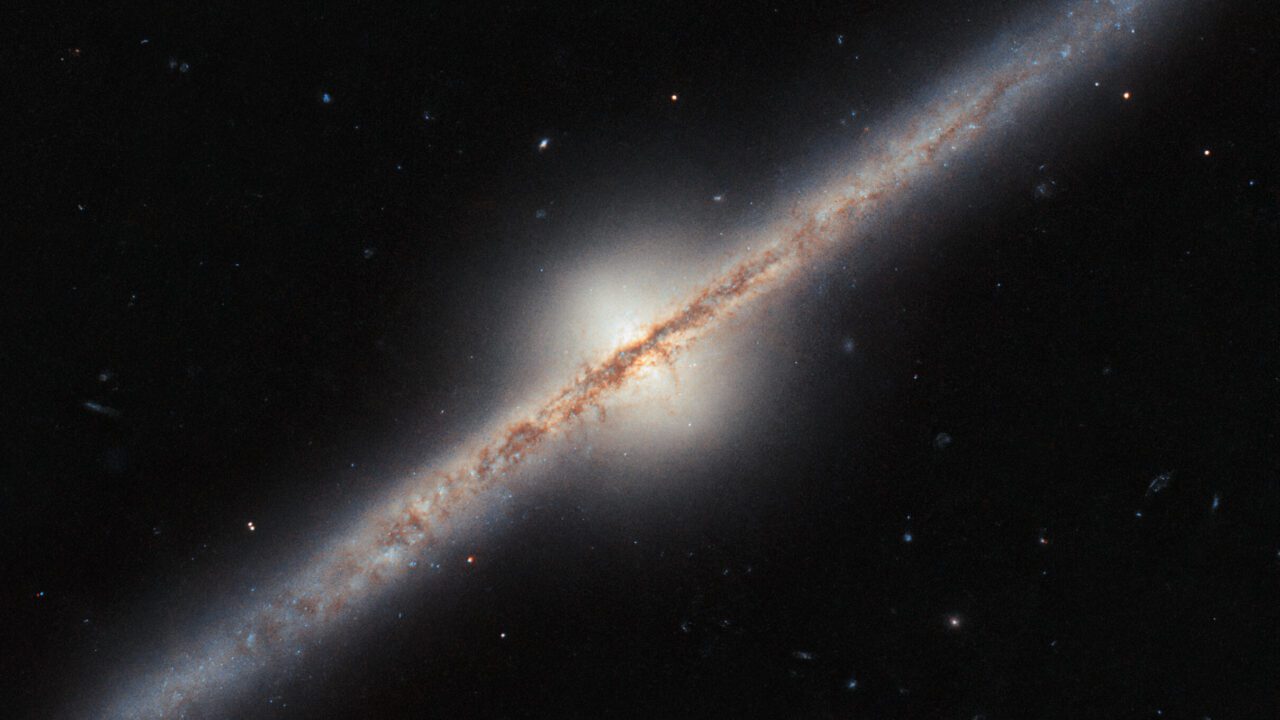 Hubble Captures an Edge-On Spiral with Curve Appeal