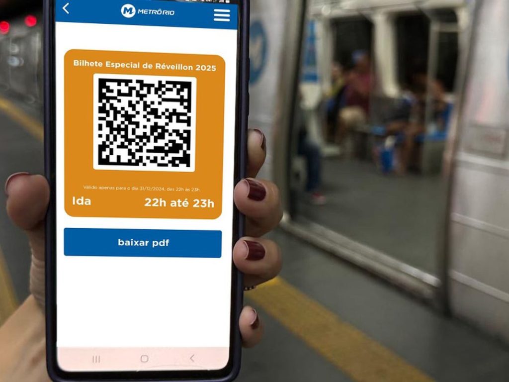 MetrôRio: bilhete para o Réveillon só pode ser comprado online