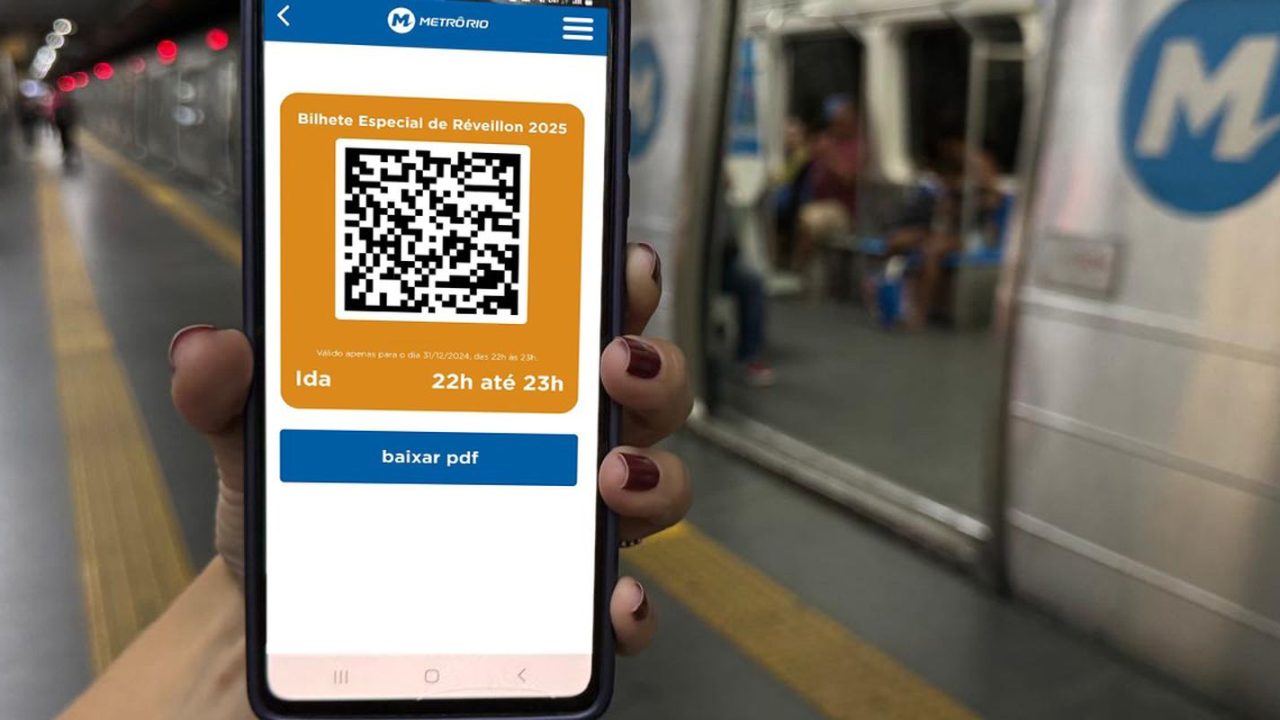 MetrôRio: bilhete para o Réveillon só pode ser comprado online