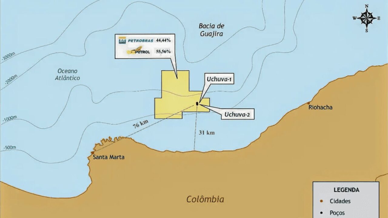 Petrobras descobre reservatório de gás na margem equatorial colombiana