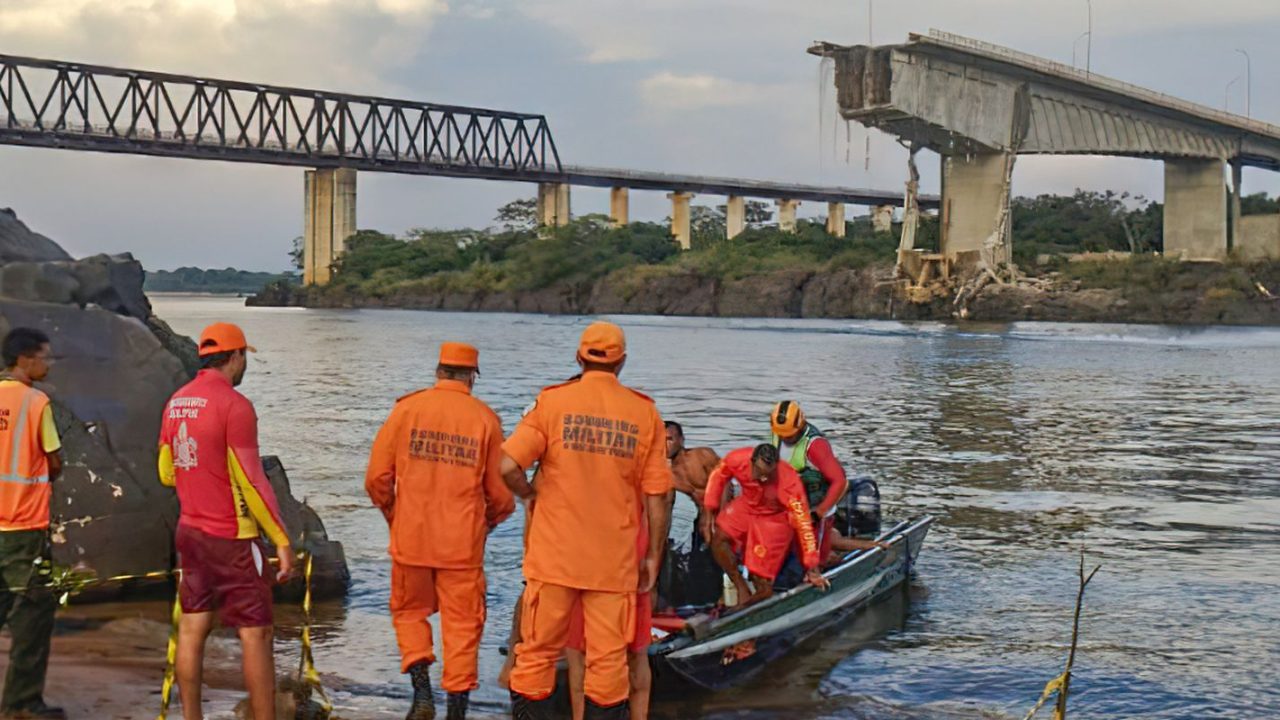 Chega a seis número de corpos resgatados de queda de ponte no Maranhão