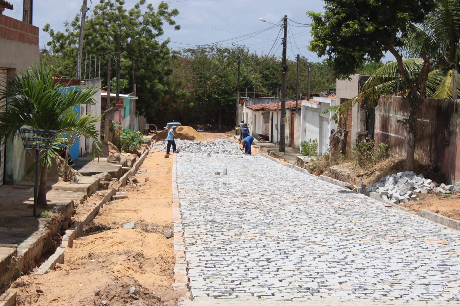 Prefeitura de São Gonçalo do Amarante segue com obras de infraestrutura no Bairro Jardins