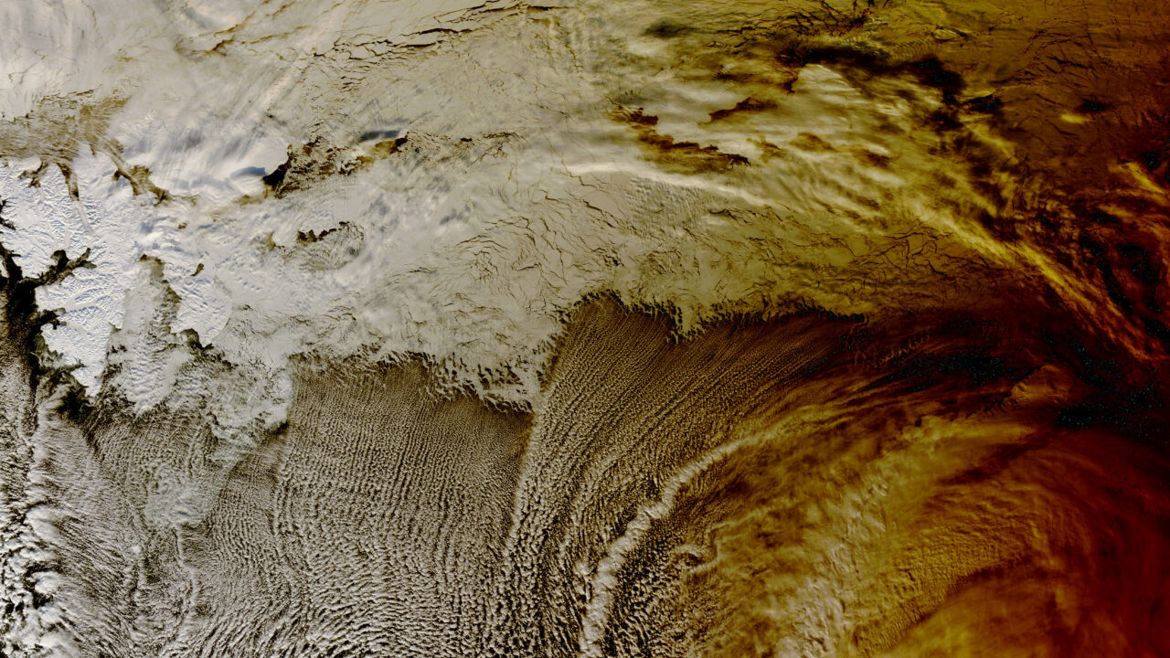 NASA’s Terra Satellite Captures 2015 Eclipse Shadow