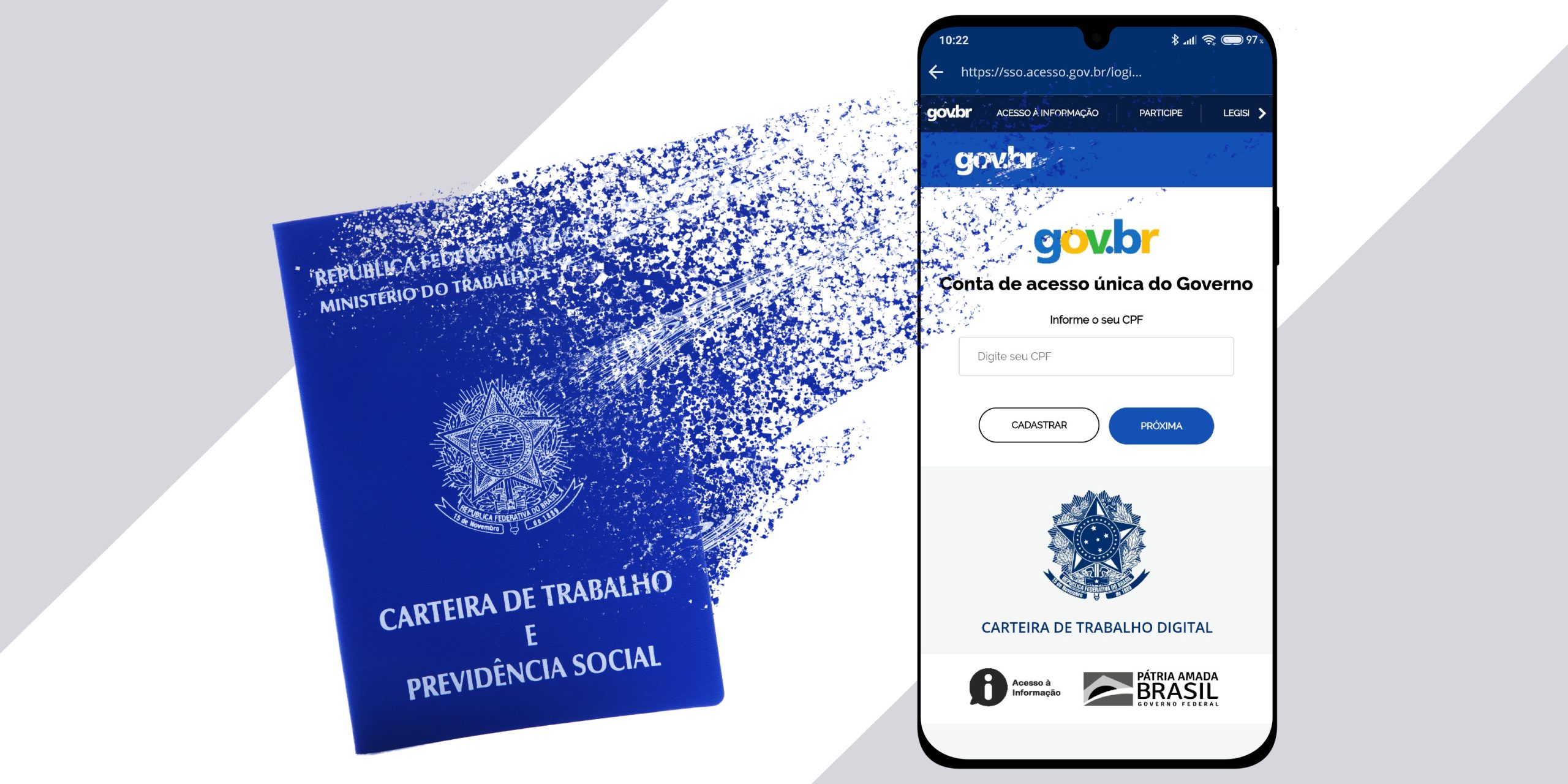 Carteira de Trabalho Digital centraliza serviços e oferece consulta a vagas de emprego