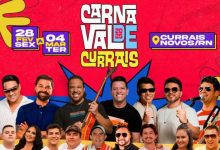 Currais Novos divulga programação oficial do Carnaval 2025 com cinco dias de festa