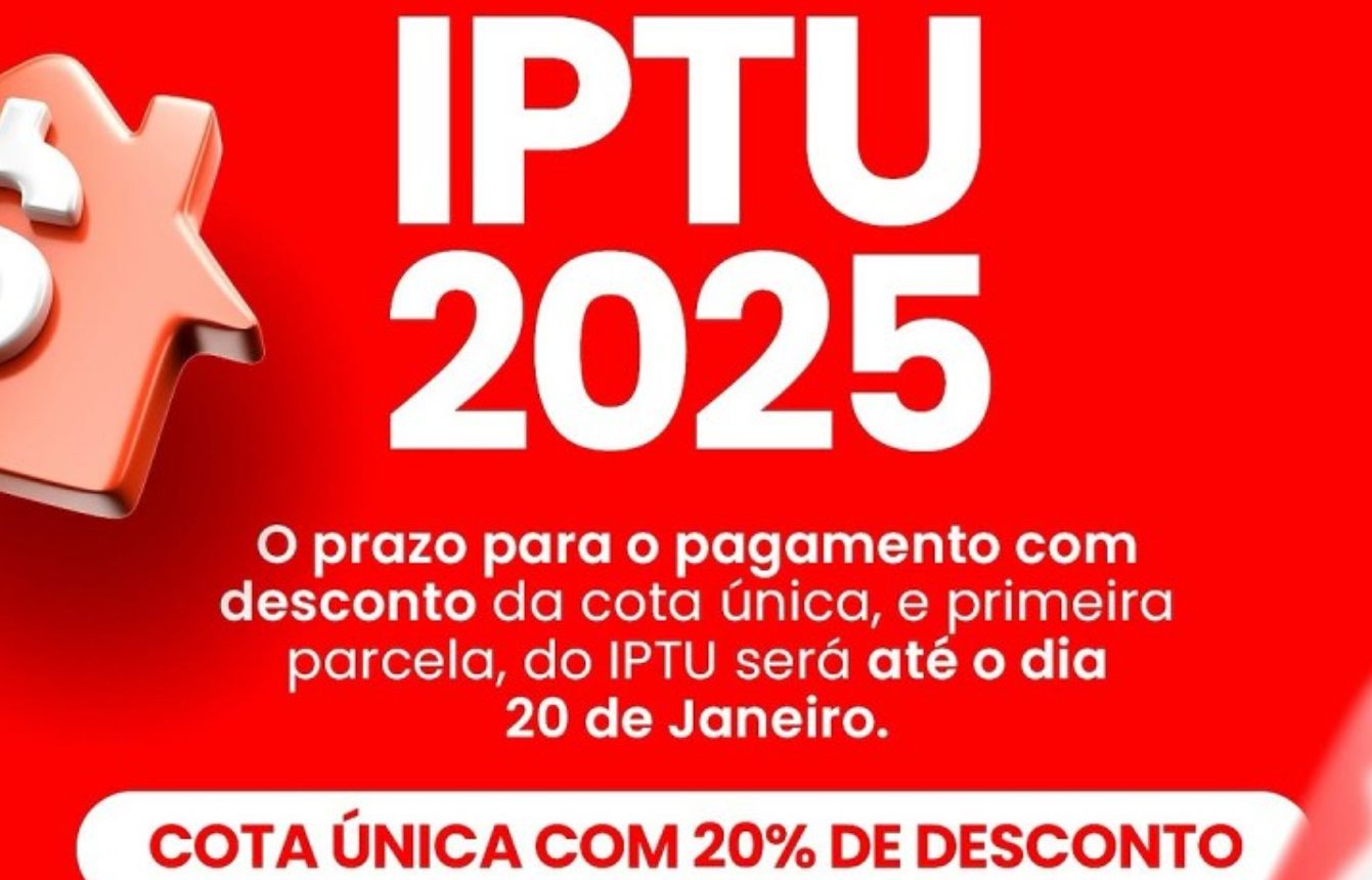 Desconto de 20% no IPTU 2025 já está disponível em São José de Mipibu