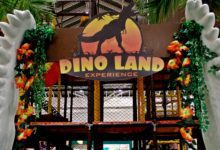 Midway Mall transforma praça central em 'Dino Land' com aventura jurássica