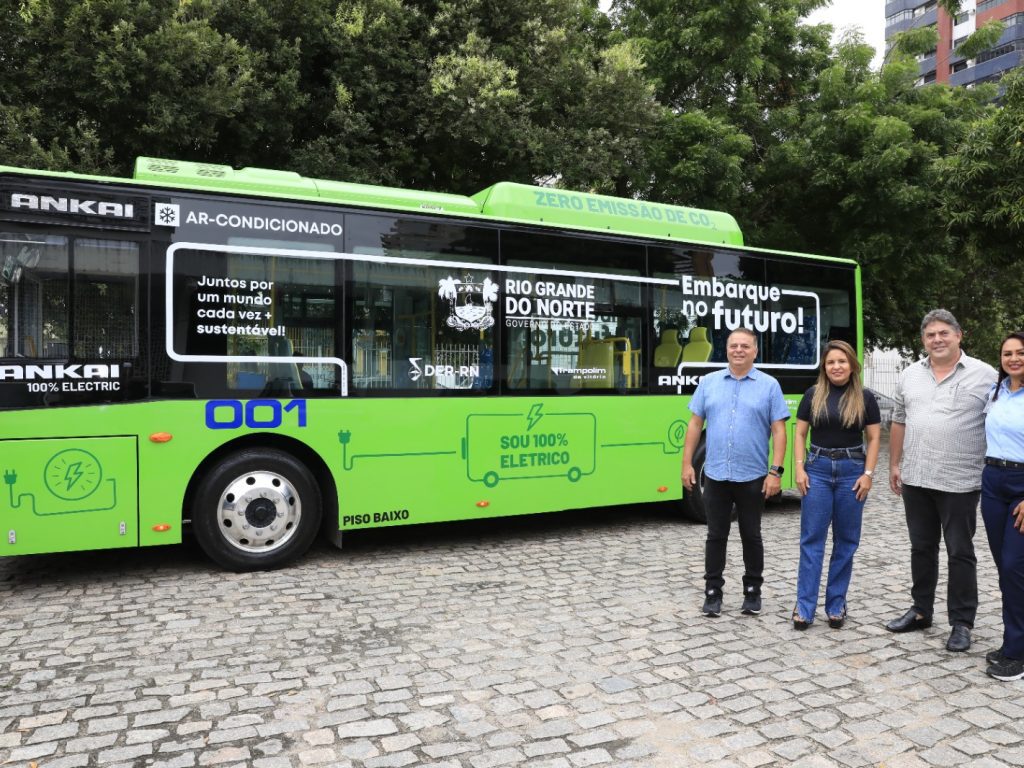 Ônibus elétricos iniciam testes em linhas intermunicipais da Grande Natal