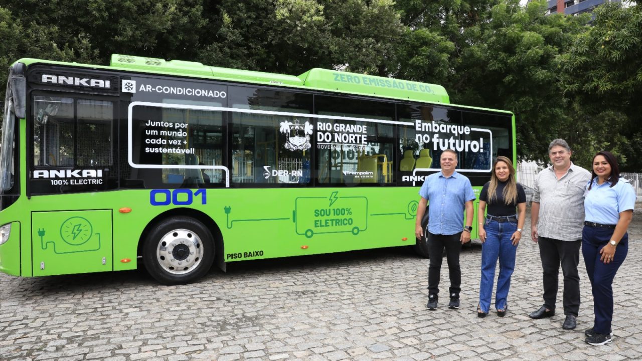 Ônibus elétricos iniciam testes em linhas intermunicipais da Grande Natal