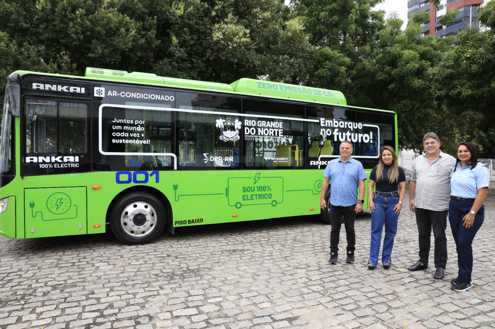 Ônibus elétricos iniciam testes em linhas intermunicipais da Grande Natal