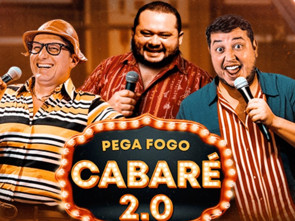 Pirangi recebe show de humor 'Pega Fogo Cabaré 2.0' com Mução, Renan da Resenha e José Fabiano