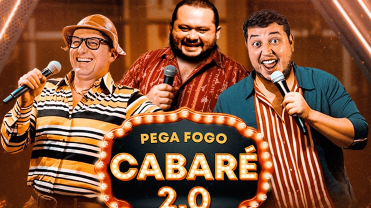 Pirangi recebe show de humor 'Pega Fogo Cabaré 2.0' com Mução, Renan da Resenha e José Fabiano