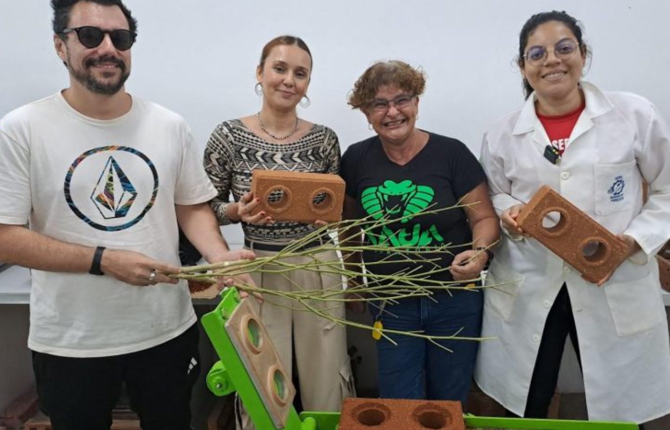 UFRN desenvolve tijolo ecológico inovador a partir de resíduos de Cannabis