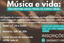 UFRN oferece oficinas musicais para adultos e idosos em projeto inclusivo