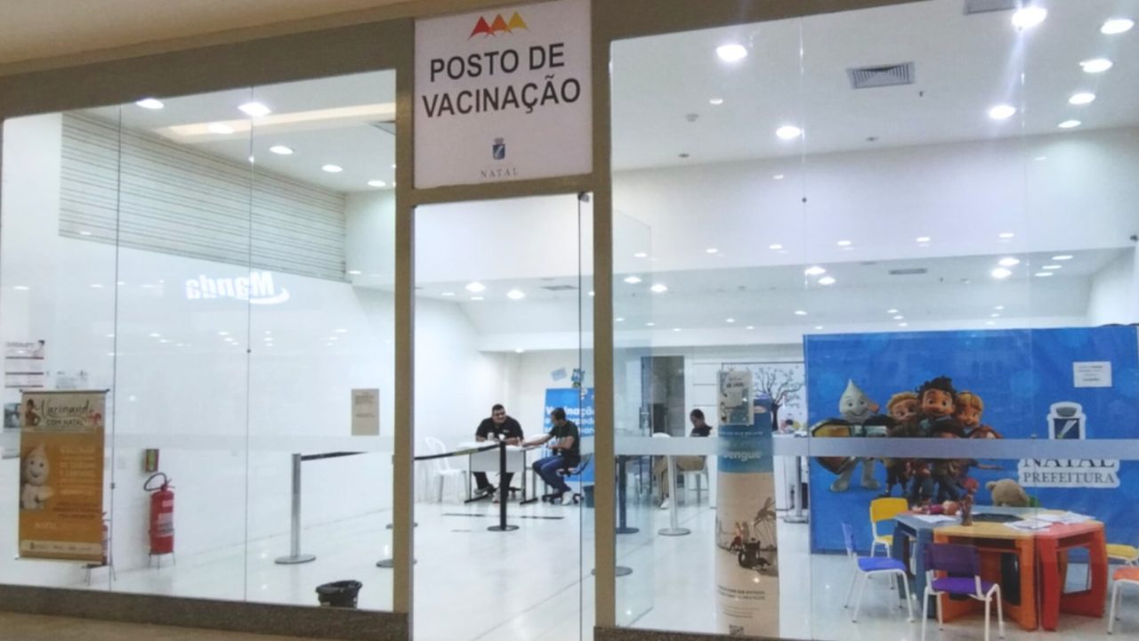 Vacinação em Natal: shoppings ampliam horários aos sábados; veja como se imunizar