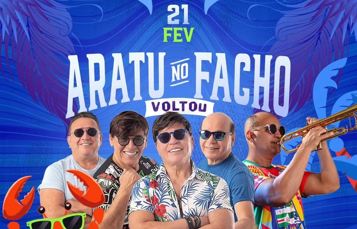 Bloco Aratu no Facho retorna à praia de Tabatinga com show da Banda Grafith