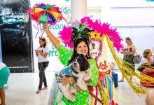 Blocão do Encãotro agita o Praia Shopping com programação especial para pets e tutores no Carnaval