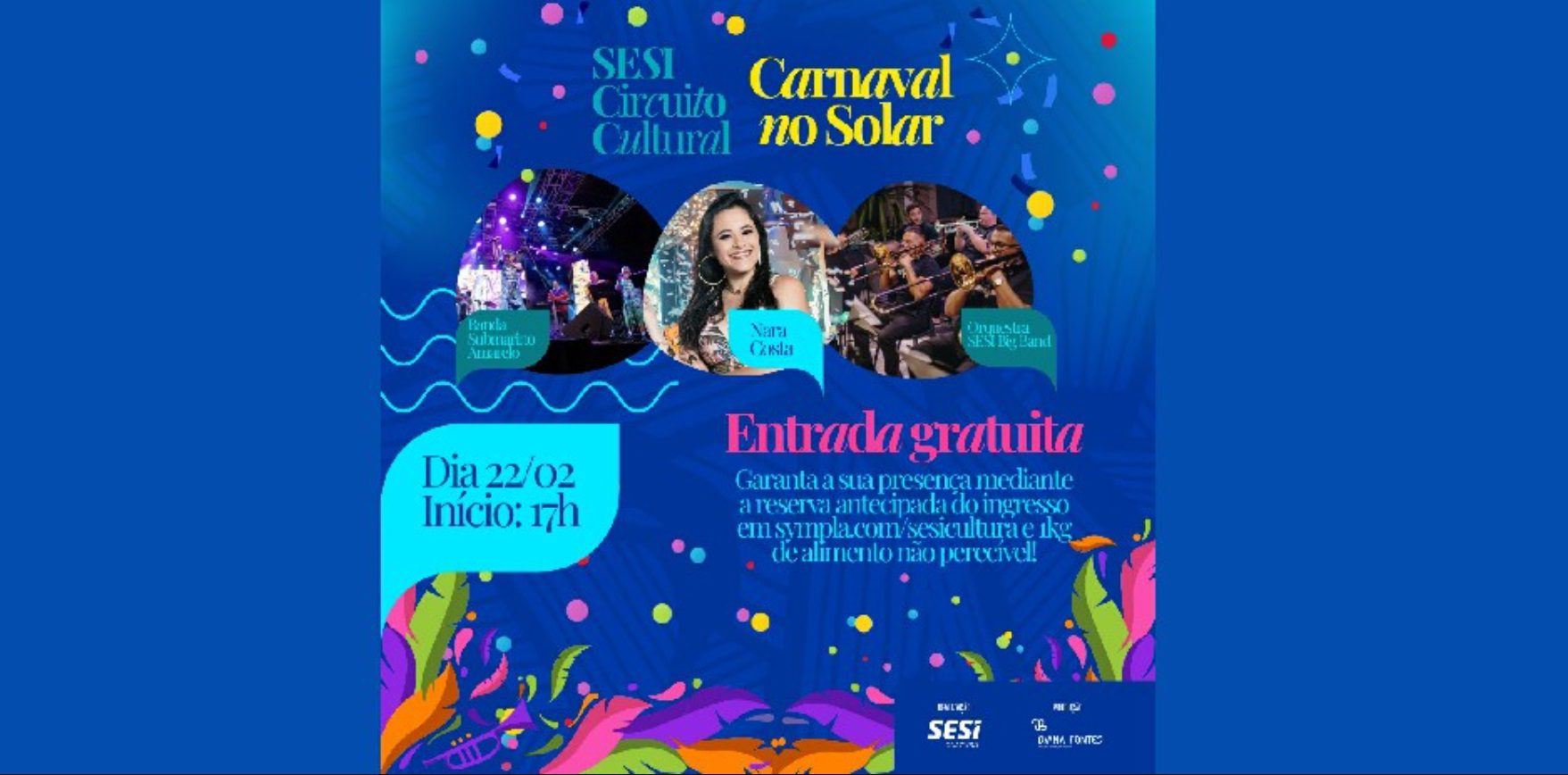 Carnaval no Solar Bela Vista anima Natal com programação gratuita e solidária