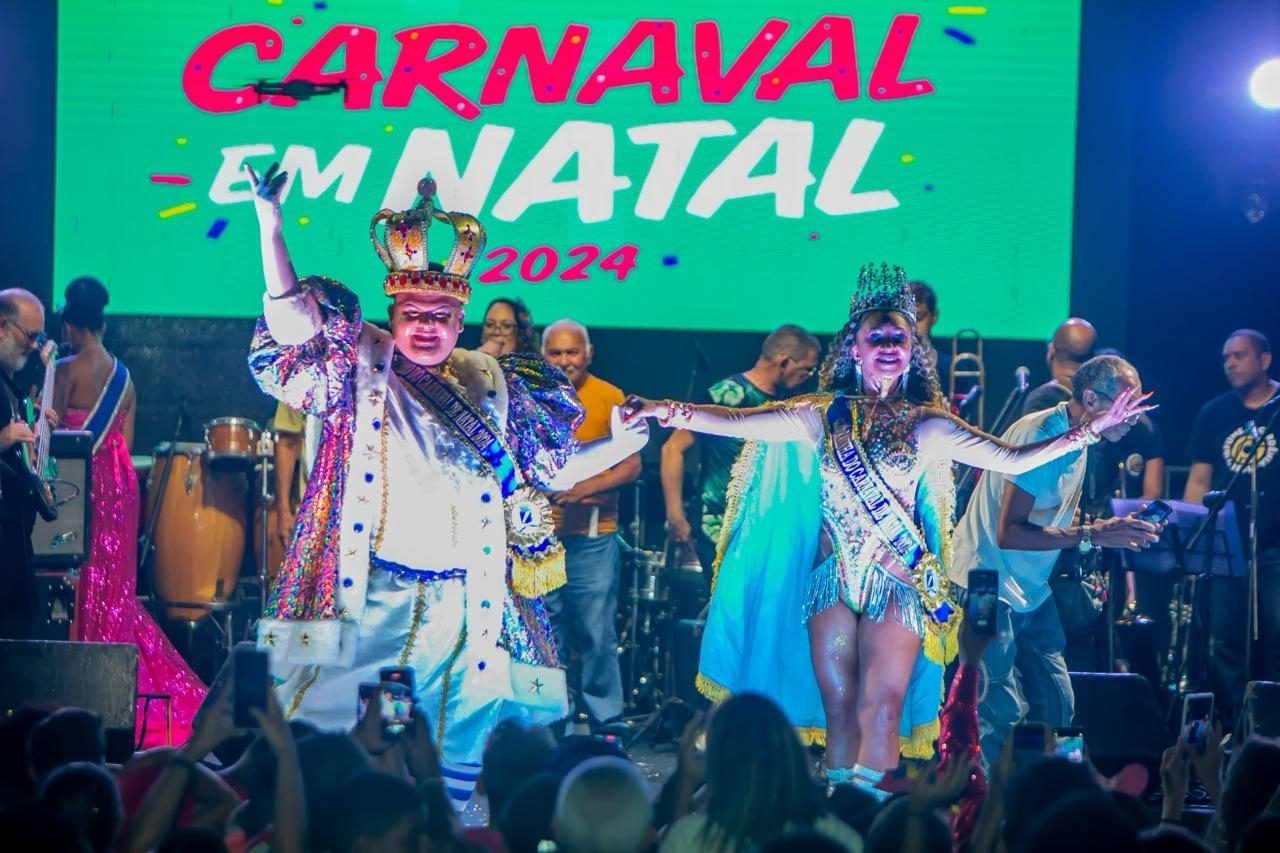 Concurso define Rei Momo e Rainha do Carnaval de Natal 2025