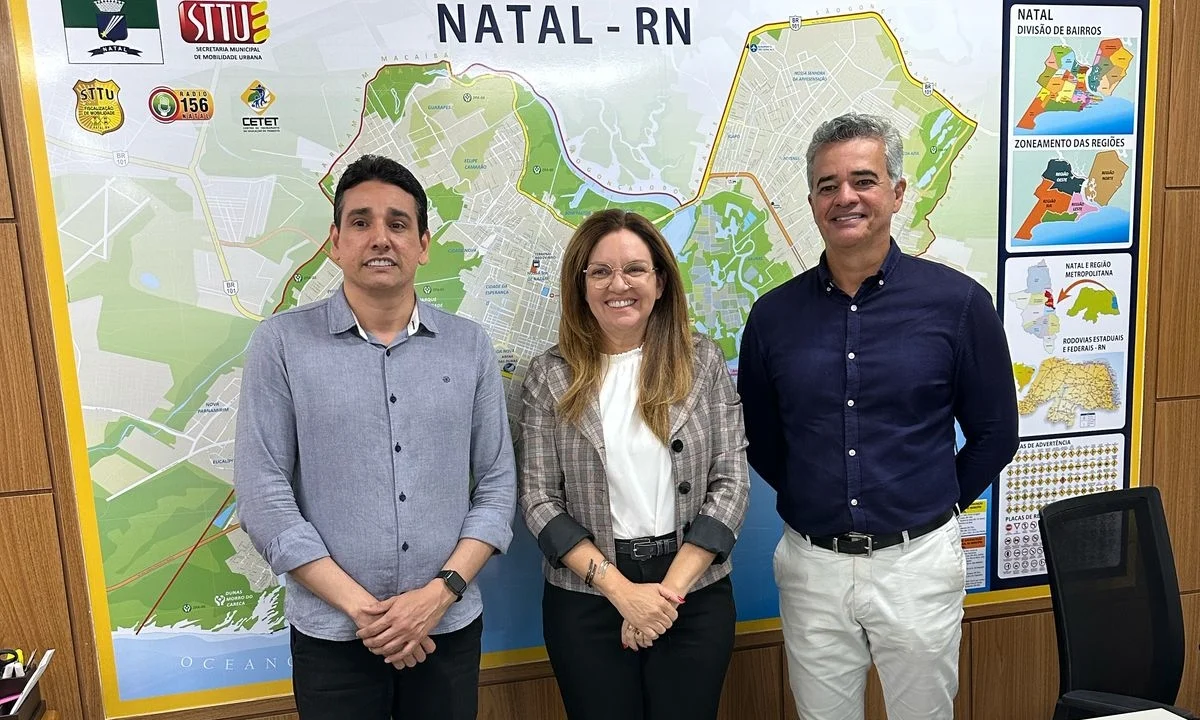 Equipe da Secretaria de Trânsito de Macaíba realiza visita técnica para parceria com a STTU de Natal