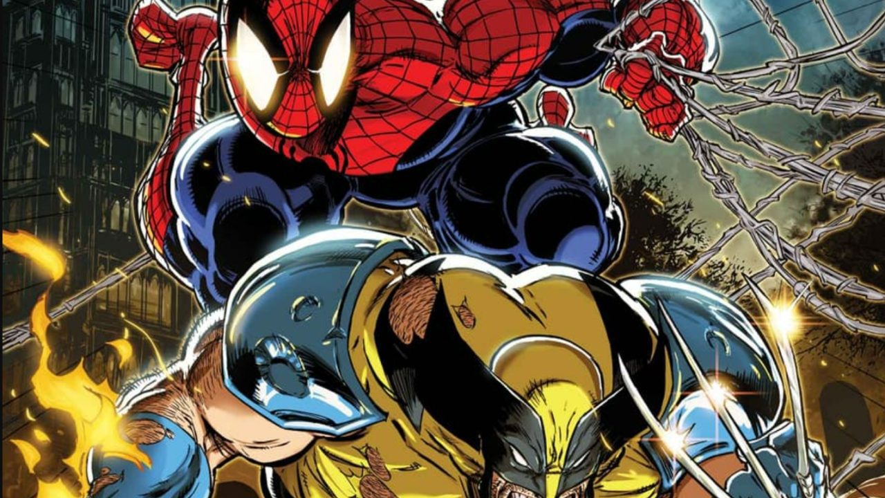 Quadrinho Homem-Aranha e Wolverine