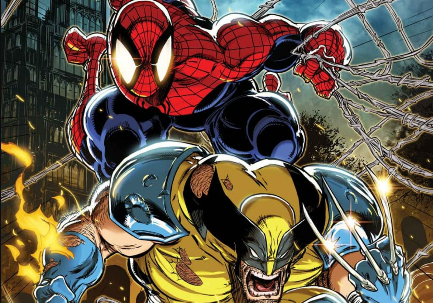 Quadrinho Homem-Aranha e Wolverine