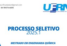 Mestrado em Engenharia Química da UFRN abre inscrições para 2025.1; veja como participar