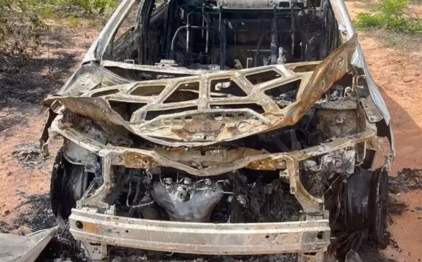 Motorista de aplicativo é feito refém durante assalto e tem carro incendiado em São Gonçalo do Amarante