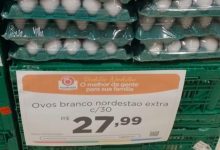 Preço do ovo dispara em Natal e já ultrapassa R$ 27 por bandeja