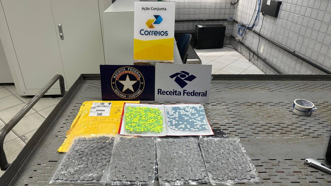 Receita Federal apreende R$ 100 mil em ecstasy nos Correios de Natal