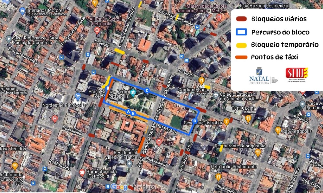 STTU anuncia bloqueios e mudanças no trânsito para o Axé Natal 2025