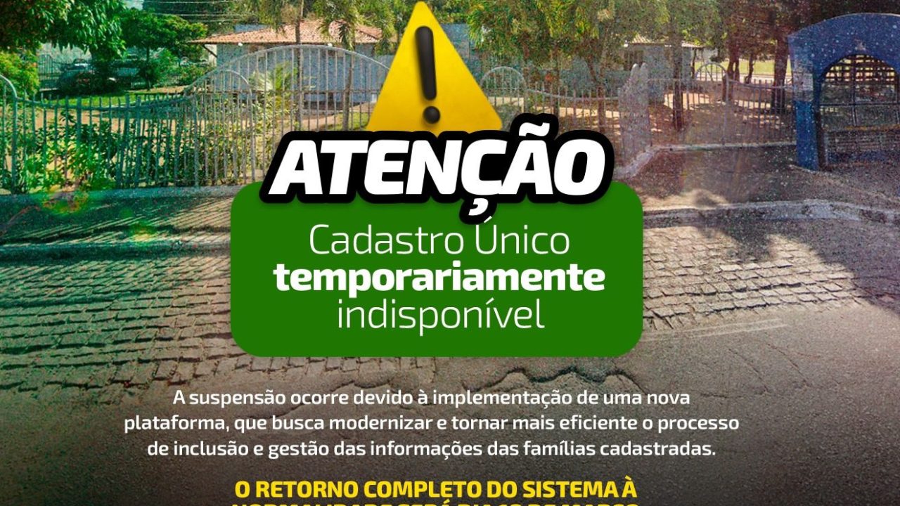 Sistema do Cadastro Único ficará indisponível temporariamente em Natal