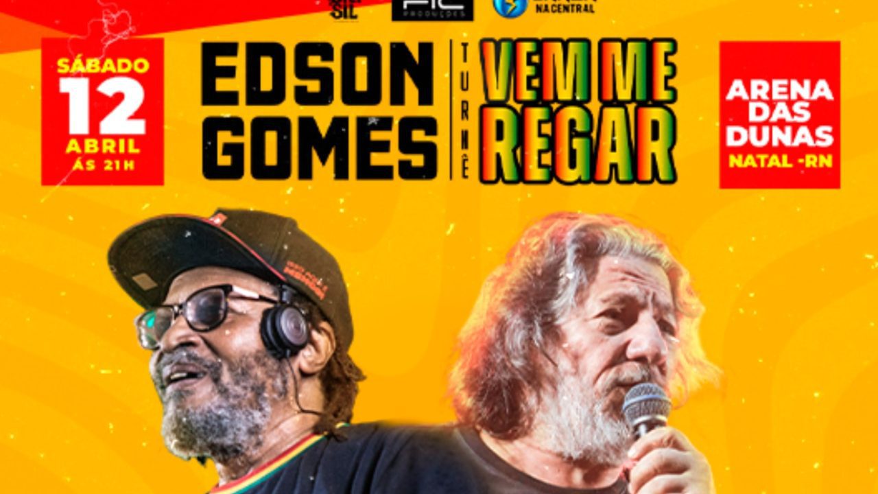 Edson Gomes e a turnê 'Vem Me Regar' agitam Natal em abril